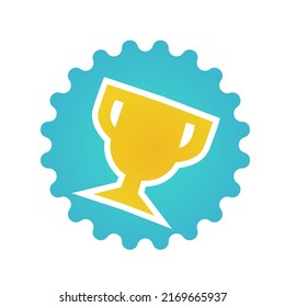icono de trofeo, concepto de honores, ilustración vectorial