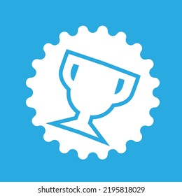 trophy icon, honors concept, vector illustration