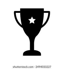 Trophäensymbol auf Hintergrund dargestellt