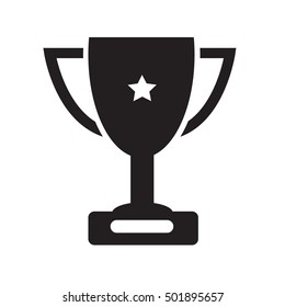 Trophy icon illustration idesign