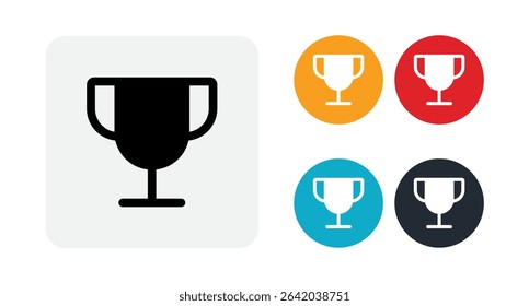 Trophy icon illustration isolated vector sign symbol