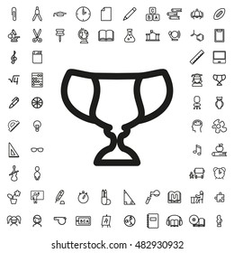 Trophy icon illustration isolated vector sign symbol