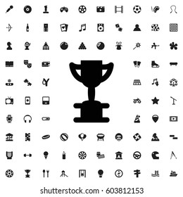 Trophy icon illustration isolated vector sign symbol. entertainment icons vector set.