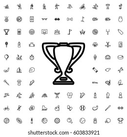 Trophy icon illustration isolated vector sign symbol. sports icons vector set.