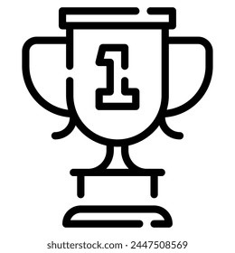 Trophy Icon Illustration, for web, app, infographic, etc