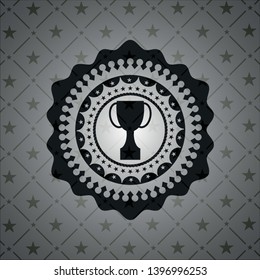 trophy icon inside black badge