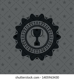 trophy icon inside black badge