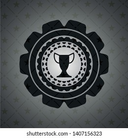 trophy icon inside black badge