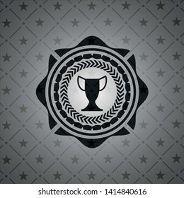 trophy icon inside black badge