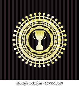 Trophäensymbol innerhalb eines glänzenden Badges