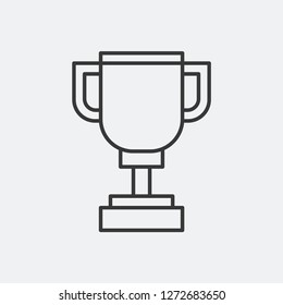 Trophy icon isolated on background. Award symbol modern, simple, vector, icon for website design, mobile app, ui. Vector Illustration