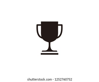 Trophy icon isolated on white background