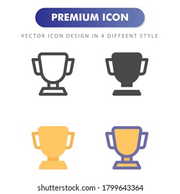 trophy icon isolated on white background. for your web site design, logo, app, UI. Vector graphics illustration and editable stroke. EPS 10.