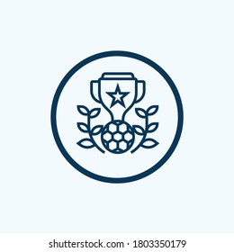 Trophäe Symbol einzeln auf weißem Hintergrund aus Baseballkollektion. Trophäensymbol, trendig und modern, für Logo, Web, App,