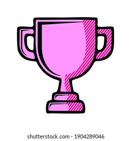 trophy icon isolated on white background from racing collection. trophy icon trendy and modern trophy symbol for logo