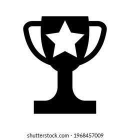 Trophy icon isolated on white background and size eps.10
