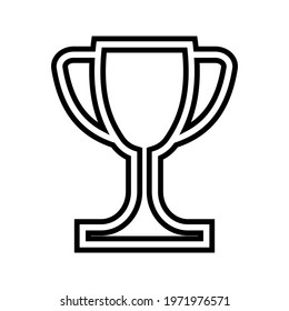 Trophy icon isolated on white background and size eps.10