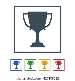 Trophy icon isolated on white background. vector illustration icon
