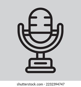 Icono de trofeo en estilo de línea, uso para presentación de aplicación móvil del sitio web