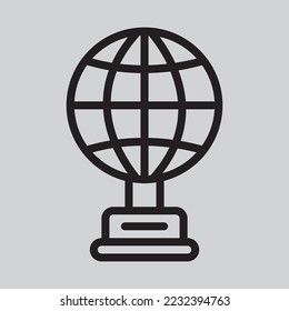 Trophy icon in line style, use for website mobile app presentation