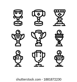 trophy icon or logo isolated sign symbol vector illustration - Collection of high quality black style vector icons
