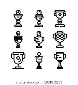 trophy icon or logo isolated sign symbol vector illustration - Collection of high quality black style vector icons
