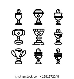 trophy icon or logo isolated sign symbol vector illustration - Collection of high quality black style vector icons

