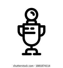 trophy icon or logo isolated sign symbol vector illustration - high quality black style vector icons
