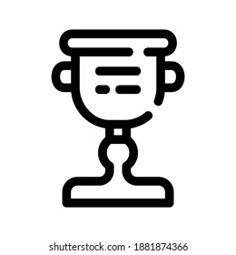 trophy icon or logo isolated sign symbol vector illustration - high quality black style vector icons
