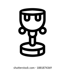 icono de trofeo o logotipo símbolo de señas aislado ilustración vectorial de alta calidad estilo negro iconos vectoriales
