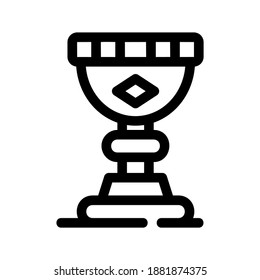 trophy icon or logo isolated sign symbol vector illustration - high quality black style vector icons
