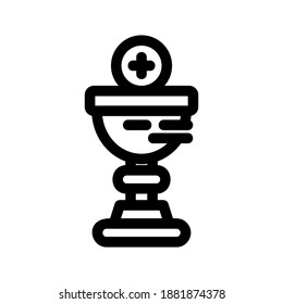 icono de trofeo o logotipo símbolo de señas aislado ilustración vectorial de alta calidad estilo negro iconos vectoriales
