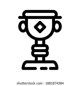 trophy icon or logo isolated sign symbol vector illustration - high quality black style vector icons
