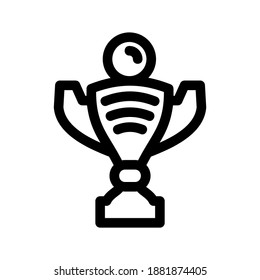trophy icon or logo isolated sign symbol vector illustration - high quality black style vector icons
