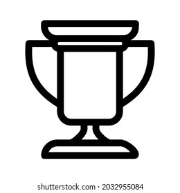 icono de trofeo o logotipo símbolo de signo aislado ilustración vectorial ilustración de alta calidad estilo negro vectores iconos
