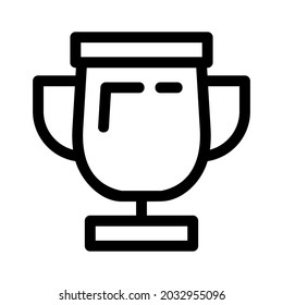 icono de trofeo o logotipo símbolo de signo aislado ilustración vectorial ilustración de alta calidad estilo negro vectores iconos
