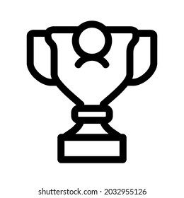 trophy icon or logo isolated sign symbol vector illustration - high quality black style vector icons
