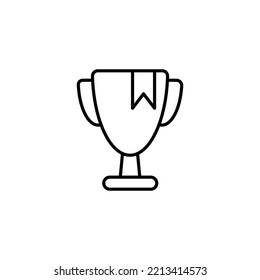 icono de trofeo o logotipo símbolo de signo aislado ilustración vectorial ilustración de alta calidad estilo negro vectores iconos