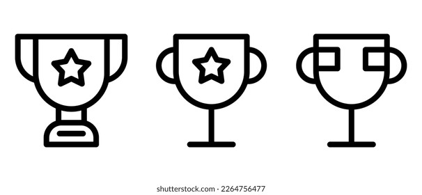 trophy icon or logo isolated sign symbol vector illustration - high quality black style vector icons
