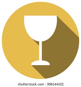 trophy icon with long shadow