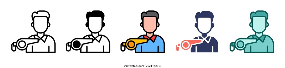 Trophy Icon Multiple Vector Illustration