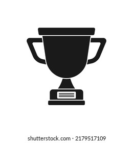 Trophy icon on white background.