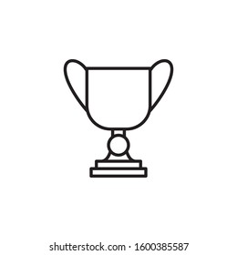 trophy  icon outline style template. Trendy style, vector eps 10 