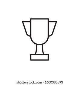 trophy  icon outline style template. Trendy style, vector eps 10 
