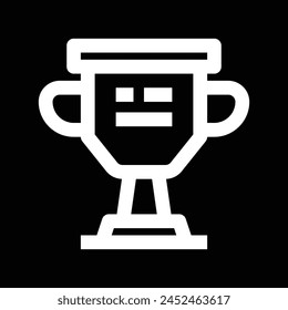 diseño de Vector de contorno de icono de trofeo