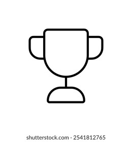 Trophy icon Outline vector for web ui