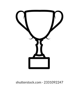 trophy icon prize victory in the race