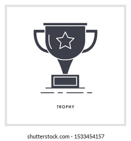 Trophy Icon. Professional, pixel perfect icons optimized for both large and small resolutions. EPS 8 format.