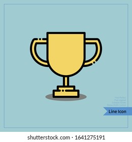 Trophy icon - Professional, Pixel-aligned, Pixel Perfect, Editable Stroke, Easy Scalablility. 