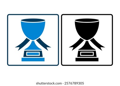Trophy icon. icon related to Start Up. suitable for web site, app, user interfaces, printable etc. solid icon style. simple vector design editable